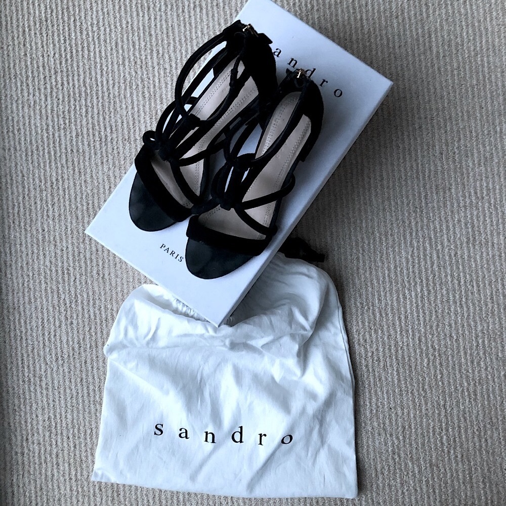 Sandro Juliette Suede Heels